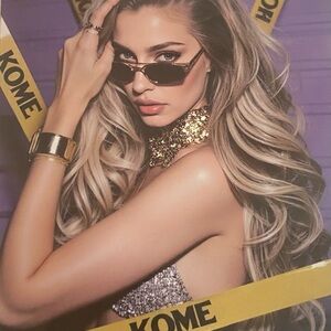 Ombre Blonde Synthetic Lace FrontWig,13x4 HD Lace Layered Wave Glueless Wigs26”